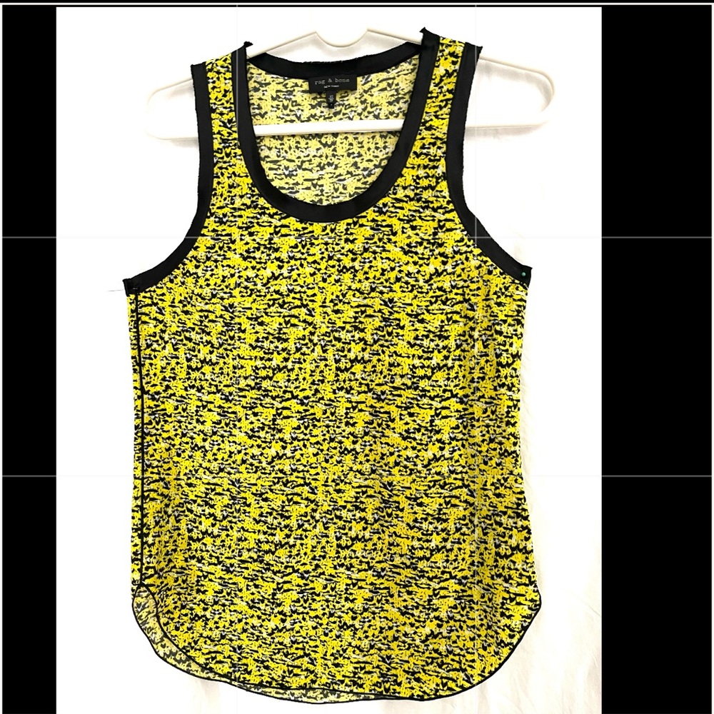 Rag & bone silk top Xs p